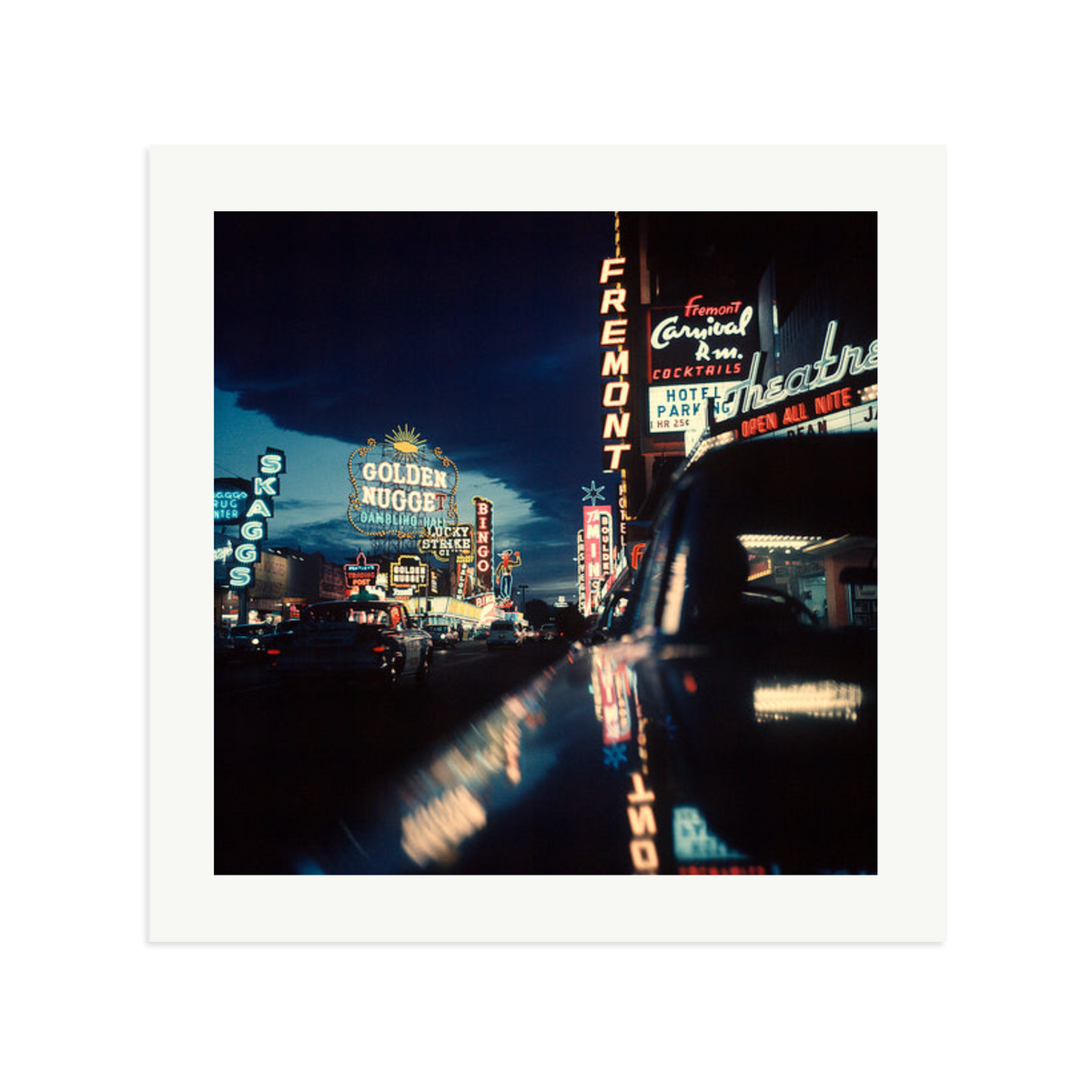 Fremont Street, Las Vegas, 1961 Framed Print Print Only XL