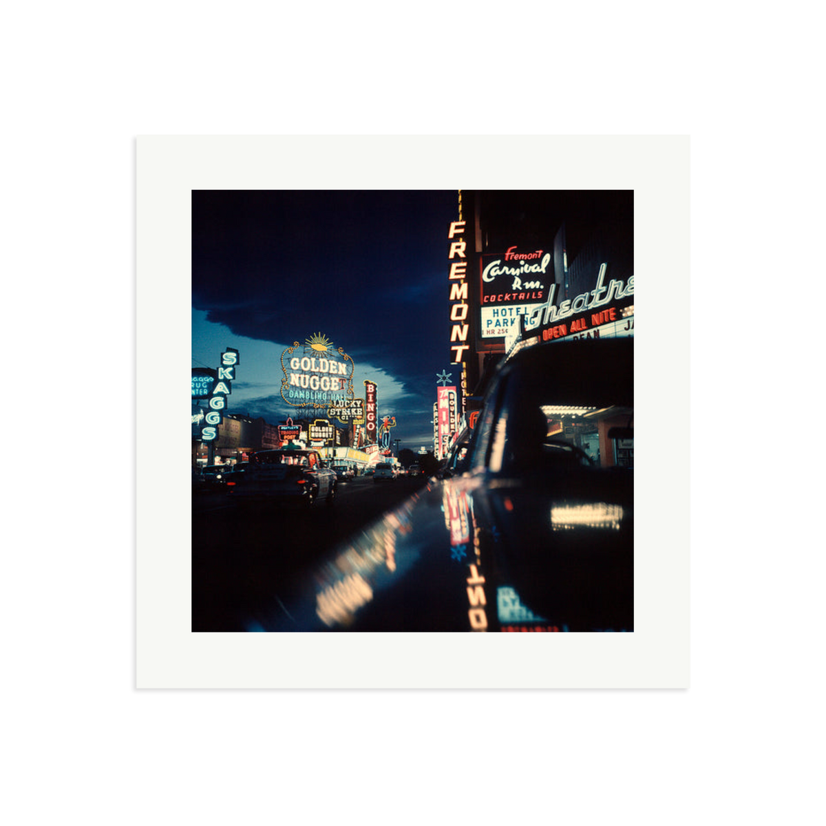 Fremont Street, Las Vegas, 1961 Framed Print Print Only Large