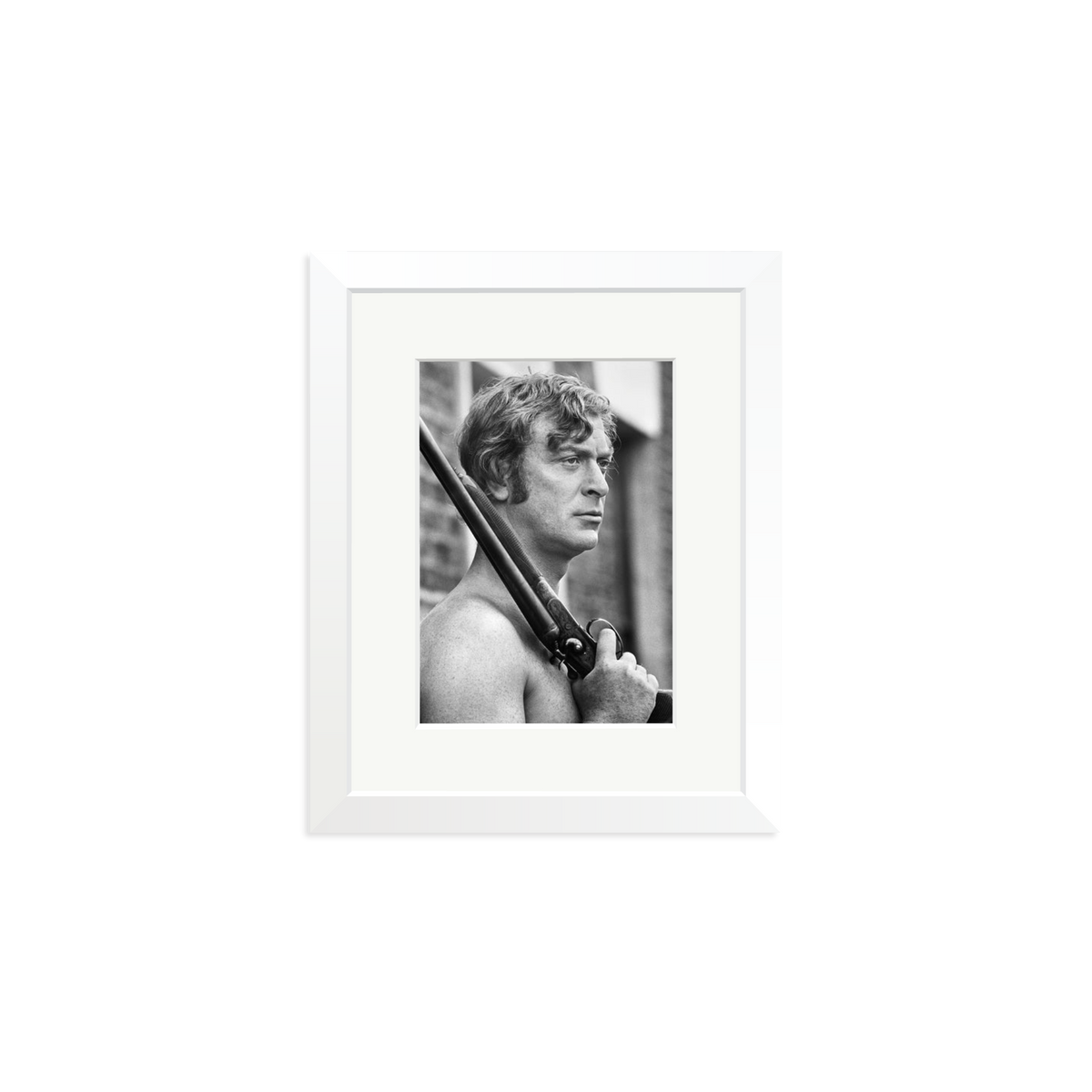 Get Carter Framed Print White Small