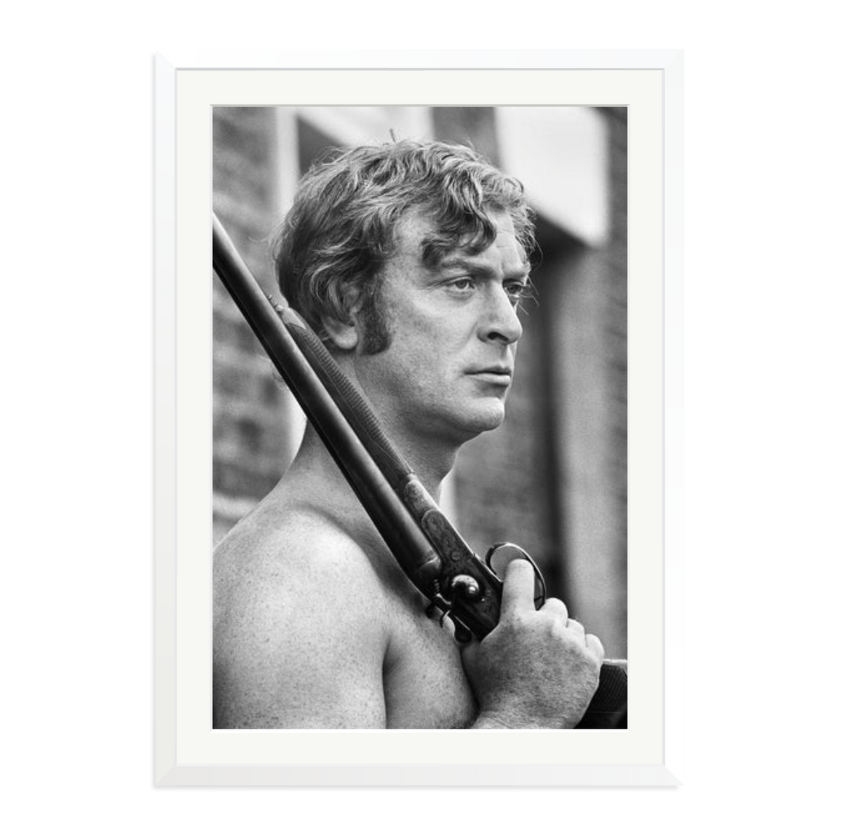 Get Carter Framed Print White XXL