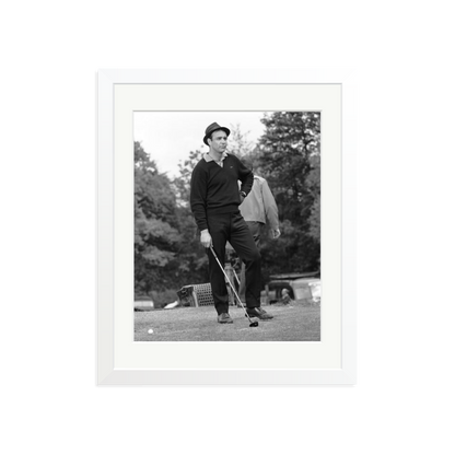 Goldfinger Golf Framed Print White Medium