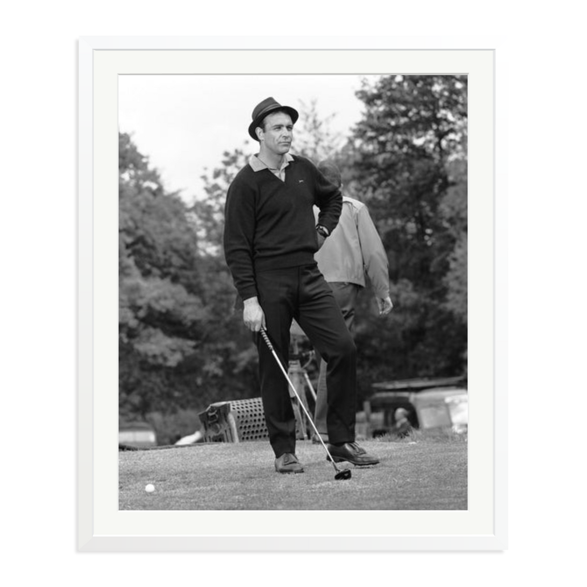 Goldfinger Golf Framed Print White XXL