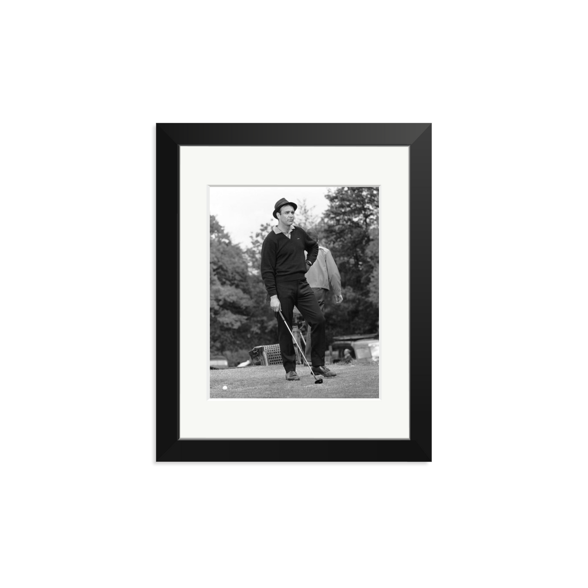 Goldfinger Golf Framed Print Black Small