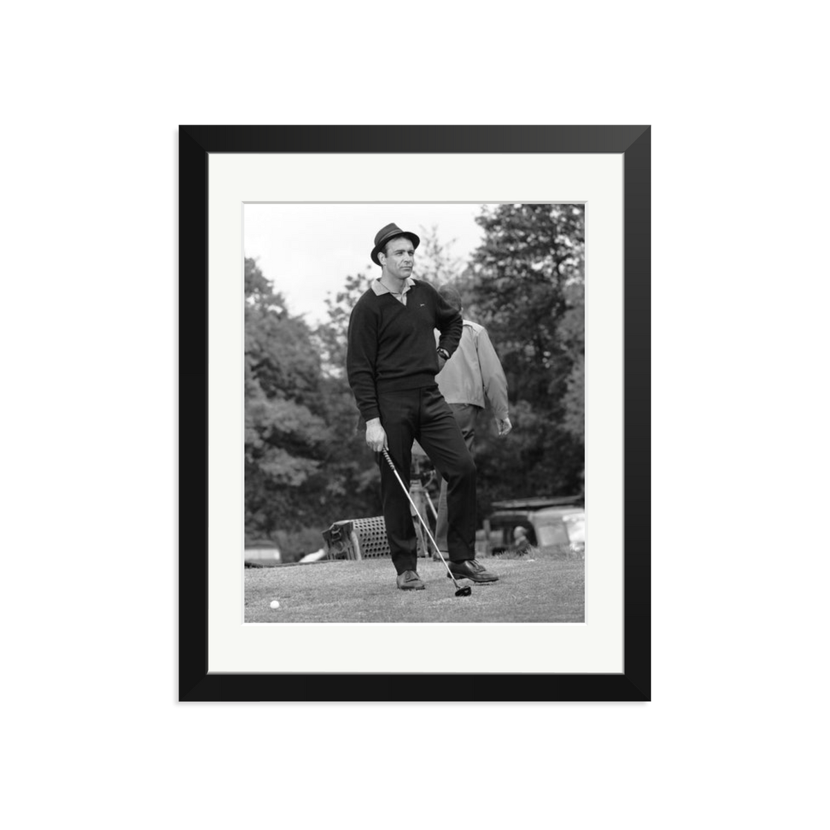 Goldfinger Golf Framed Print Black Medium
