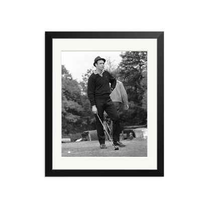 Goldfinger Golf Framed Print Black Medium
