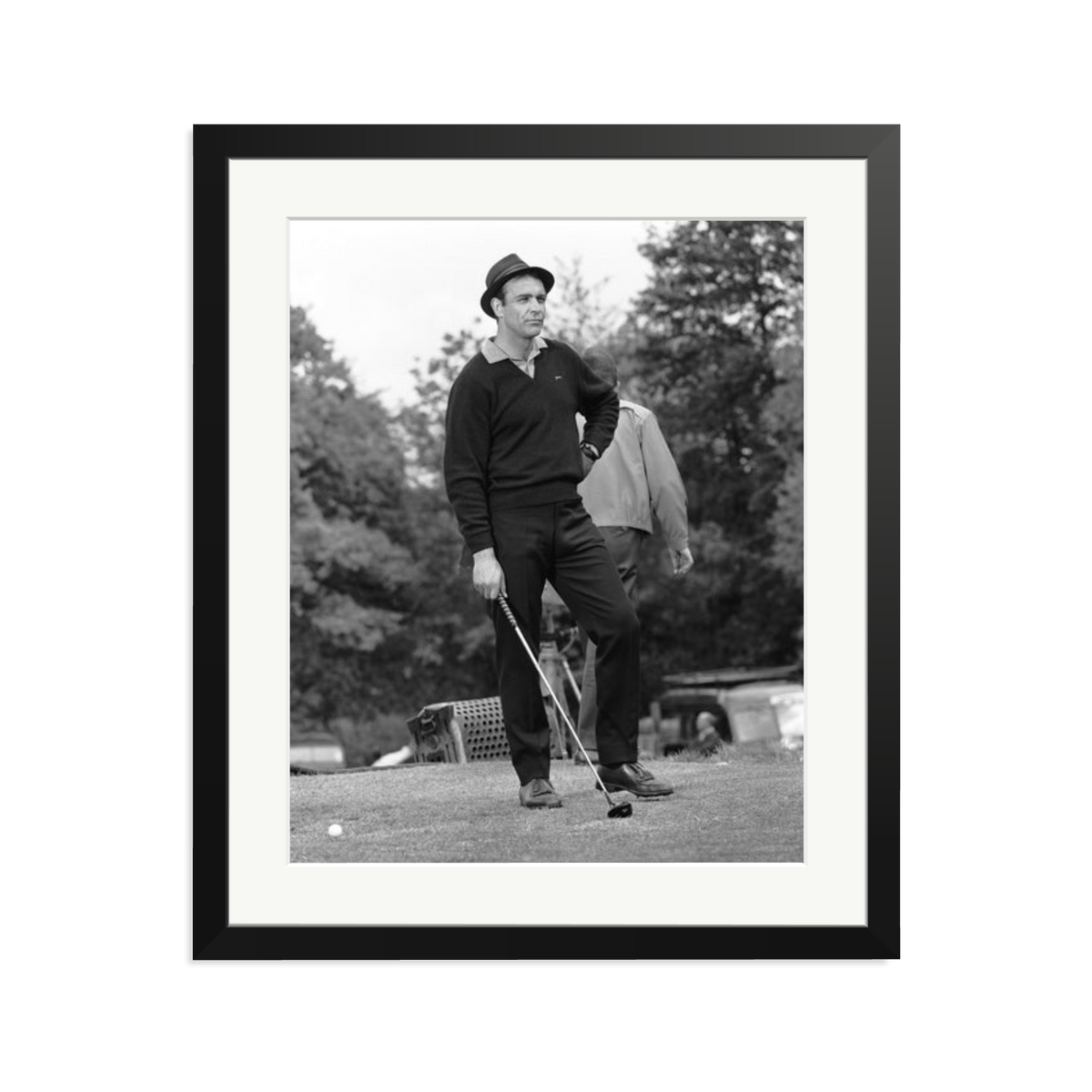 Goldfinger Golf Framed Print Black Large