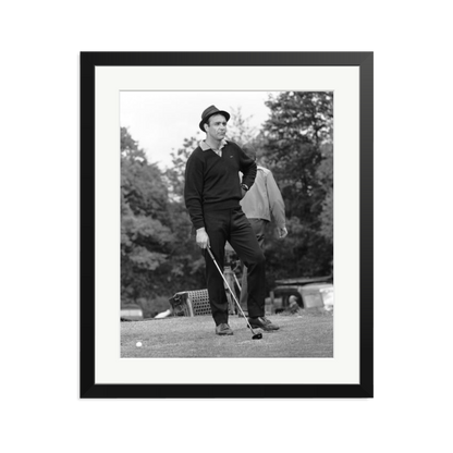 Goldfinger Golf Framed Print Black Large