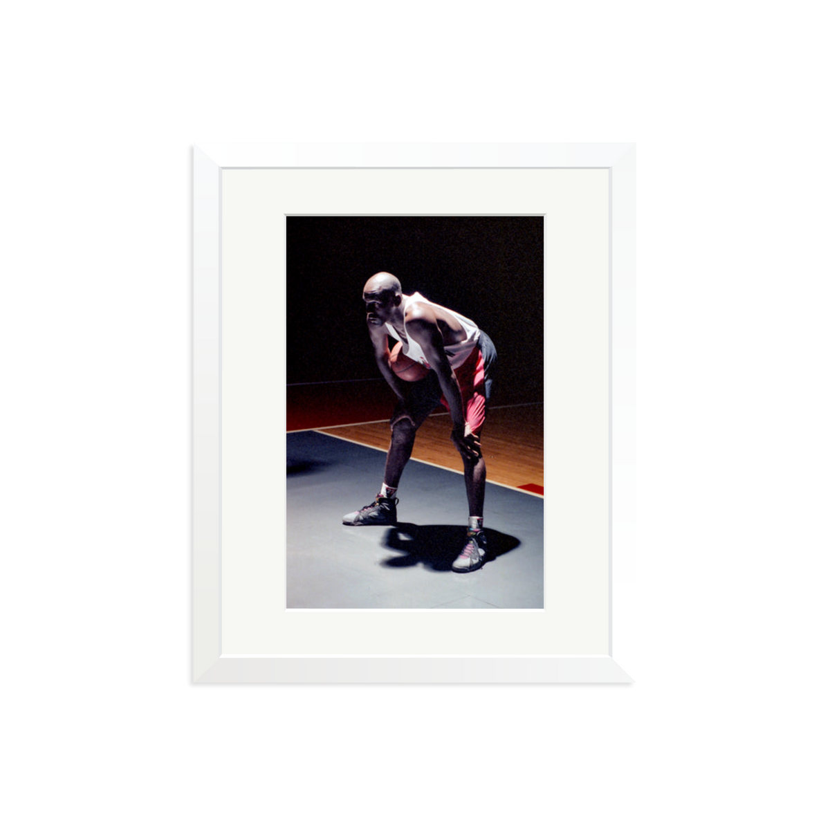 Hare Jordan Framed Print White Medium