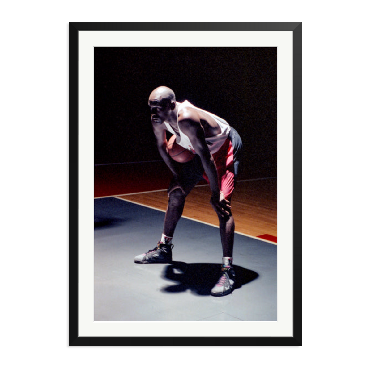 Hare Jordan Framed Print Black XXL