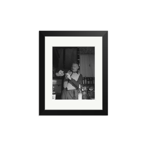 Hemingway Negroni Time Framed Print Black Small