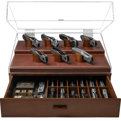 Holme & Hadfield The Armory Pro Knife Display Case Walnut