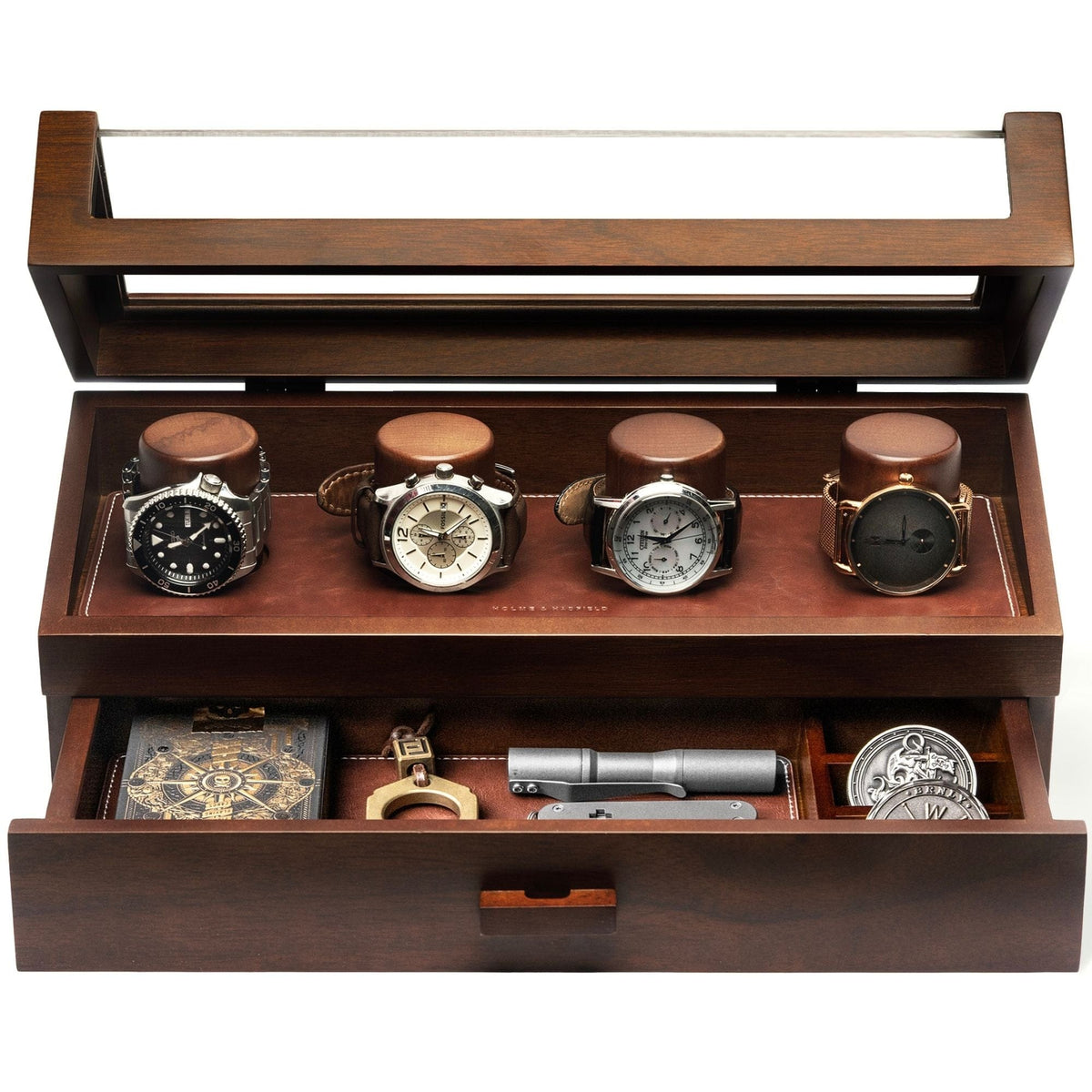 Holme & Hadfield Watch Deck Pro Walnut