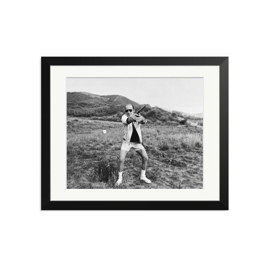 Hunter S. Thompson 1976, Aspen Framed Print Black Medium