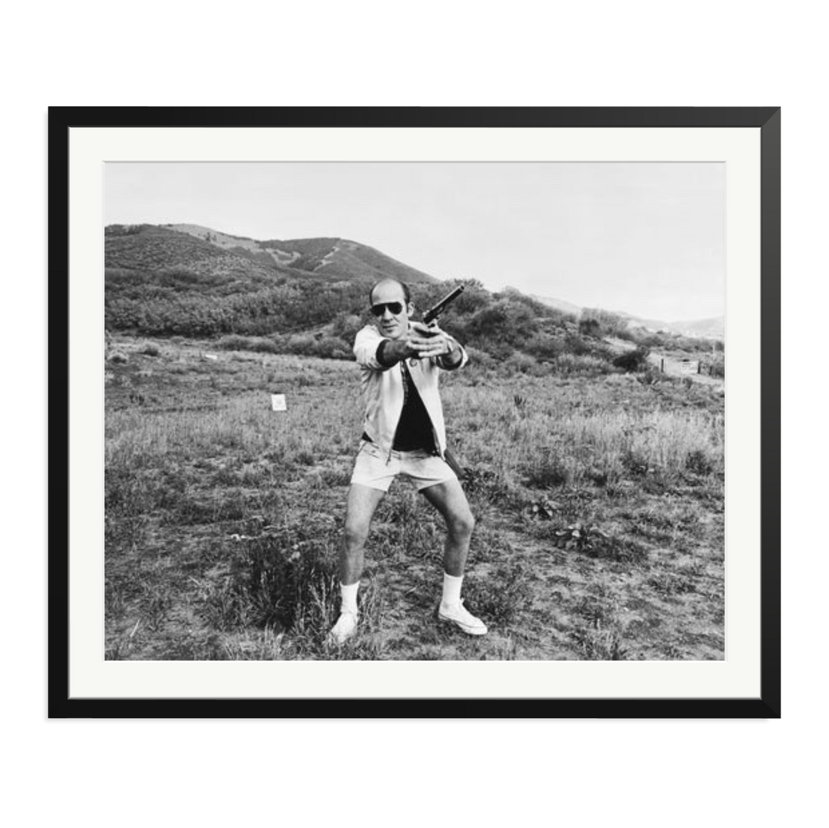Hunter S. Thompson 1976, Aspen Framed Print Black XXL