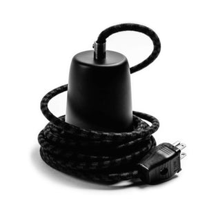Conway Electric Spun Stainless Steel Pendant Carrara Matte Black