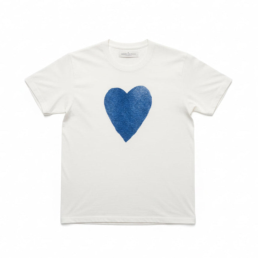 imogene + willie the heart tee in blue