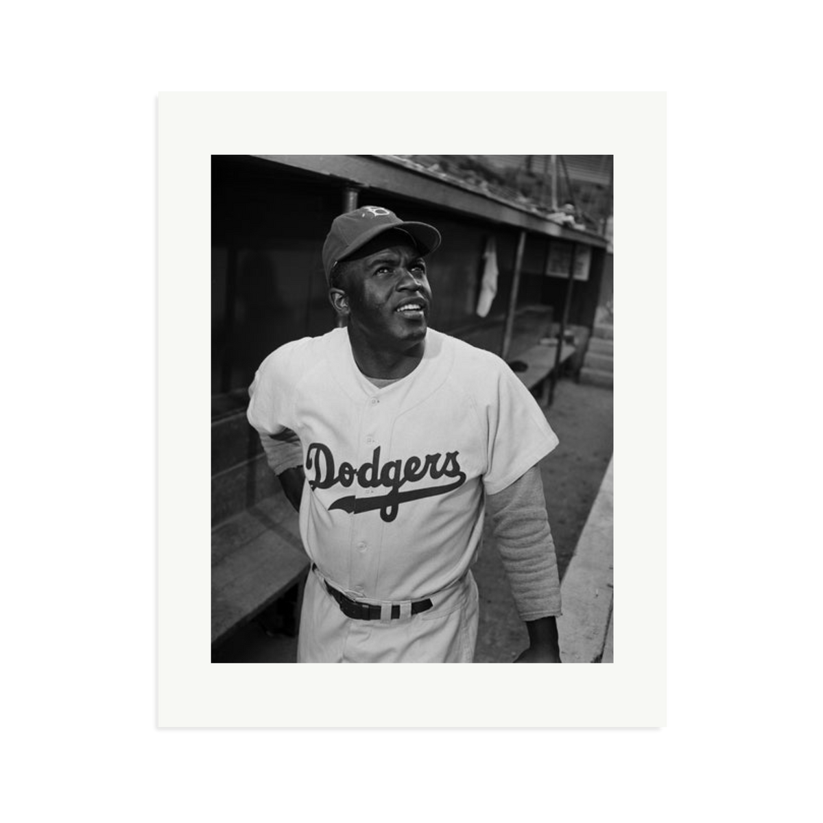 Jackie Robinson 1950 Framed Print Print Only XL