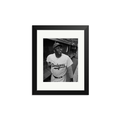 Jackie Robinson 1950 Framed Print Black Small