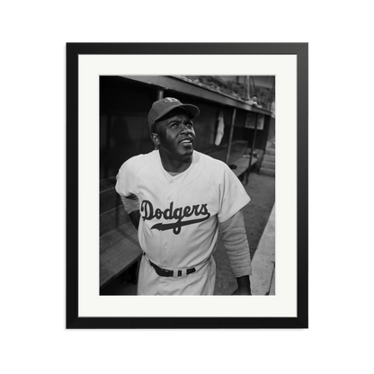 Jackie Robinson 1950 Framed Print Black Large