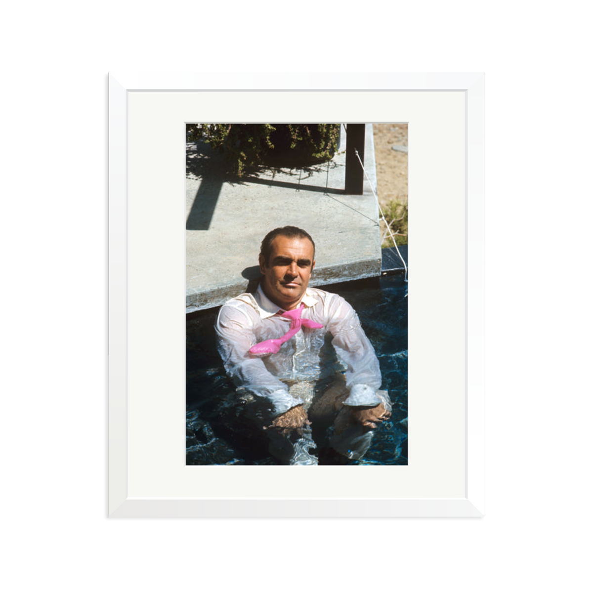 Sean Connery 'Diamonds Are Forever' Print White Large