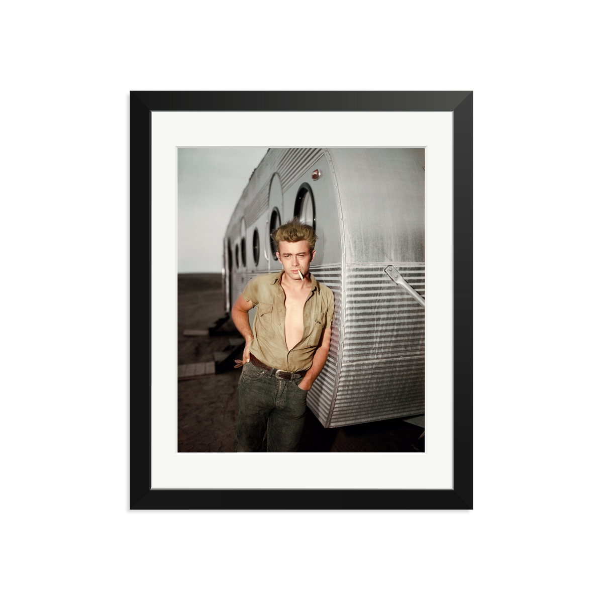 James Dean: A Giant Star Framed Print Black Medium