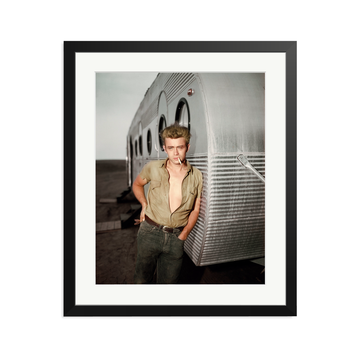 James Dean: A Giant Star Framed Print Black Large
