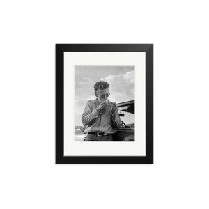 James Dean Framed Print Black Small
