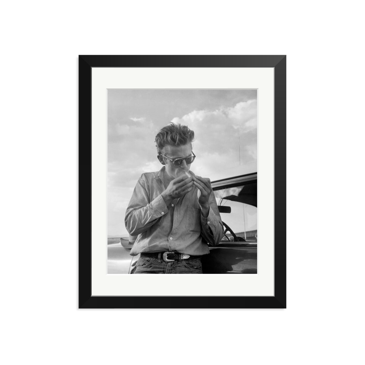 James Dean Framed Print Black Medium