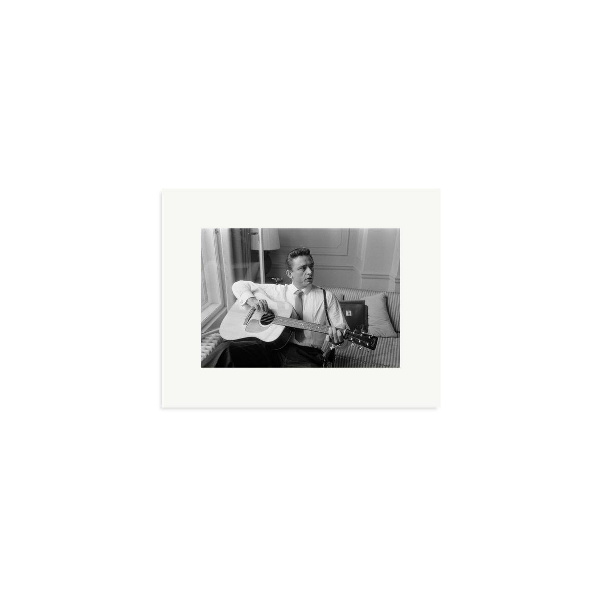 Johnny Cash at the Savoy Hotel Framed Print Print Only Small