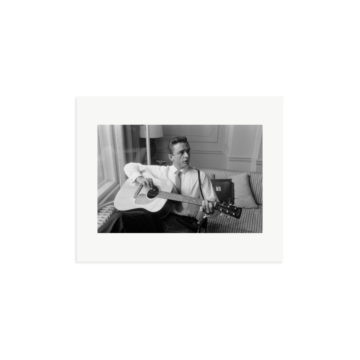 Johnny Cash at the Savoy Hotel Framed Print Print Only Medium