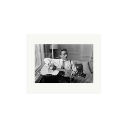 Johnny Cash at the Savoy Hotel Framed Print Print Only Medium