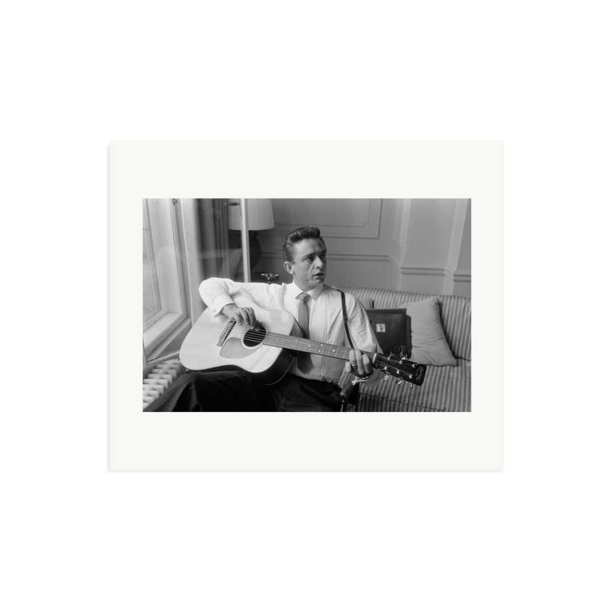 Johnny Cash at the Savoy Hotel Framed Print Print Only Large