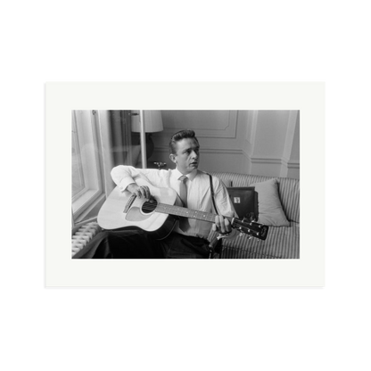 Johnny Cash at the Savoy Hotel Framed Print Print Only XL
