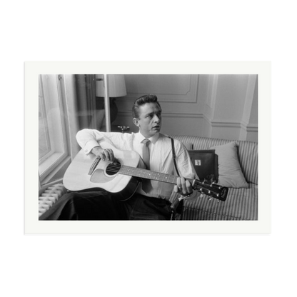 Johnny Cash at the Savoy Hotel Framed Print Print Only XXL