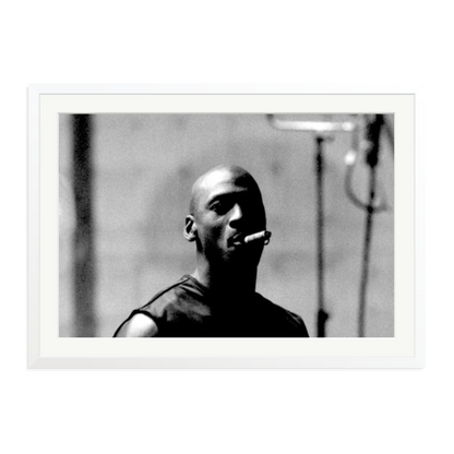 Michael Jordan Framed Print White XXL