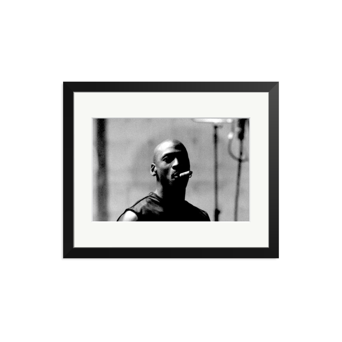 Michael Jordan Framed Print Black Medium