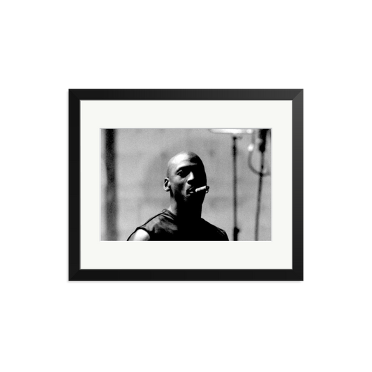 Michael Jordan Framed Print Black Medium