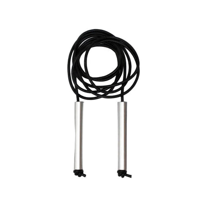 Forever Jump Rope Raw Aluminum Black Leather (5mm)