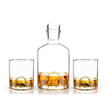 Mountain Crystal Decanter and Tumbler Set Default Title