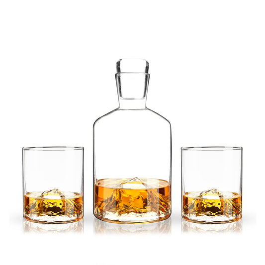 Mountain Crystal Decanter and Tumbler Set Default Title