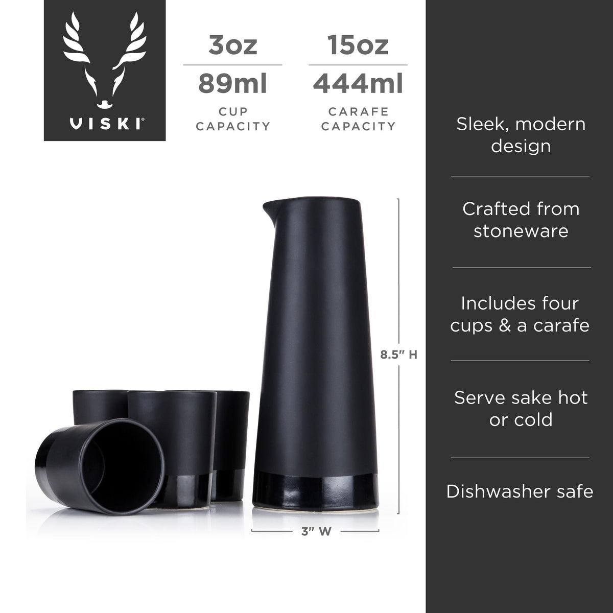 Stoneware Sake Set