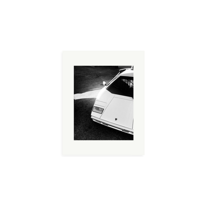 Lamborghini Countach in LA Framed Print Print Only Small