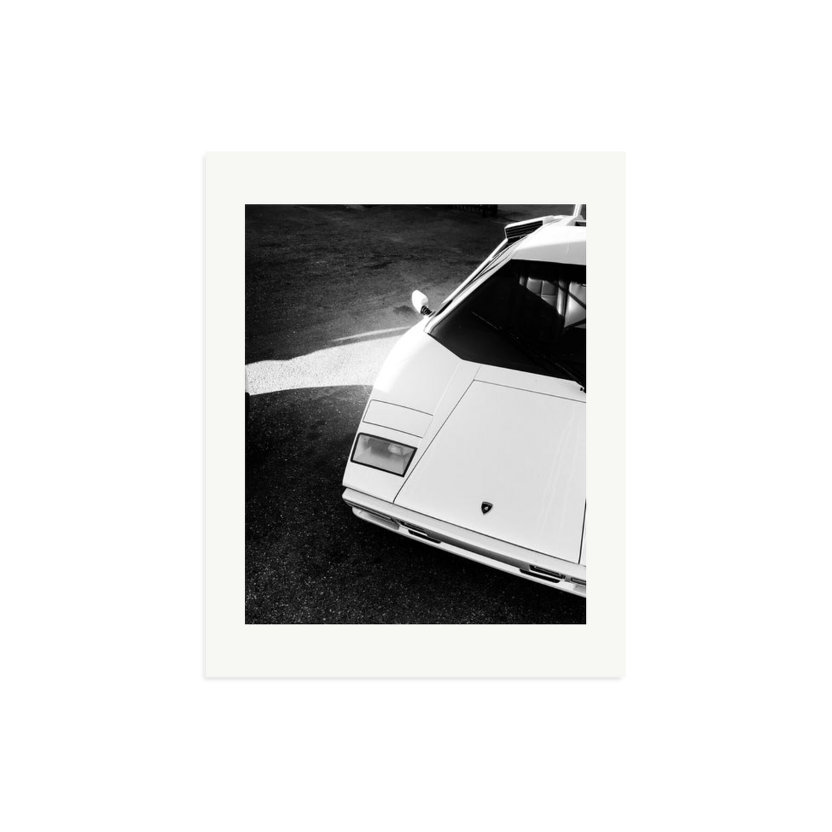 Lamborghini Countach in LA Framed Print Print Only Medium