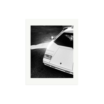 Lamborghini Countach in LA Framed Print Print Only Medium