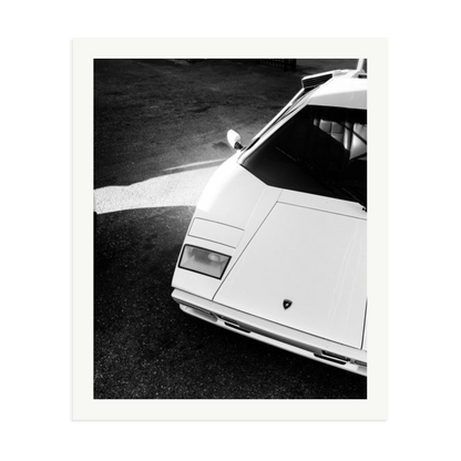 Lamborghini Countach in LA Framed Print Print Only XXL