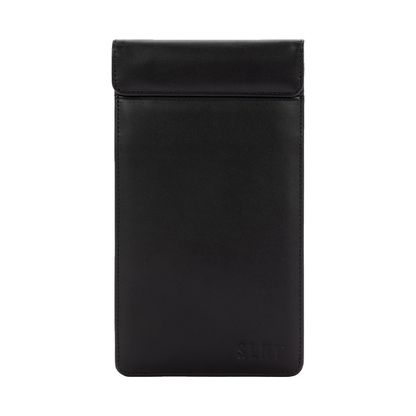 SLNT Faraday Phone Sleeve Medium Black Leather