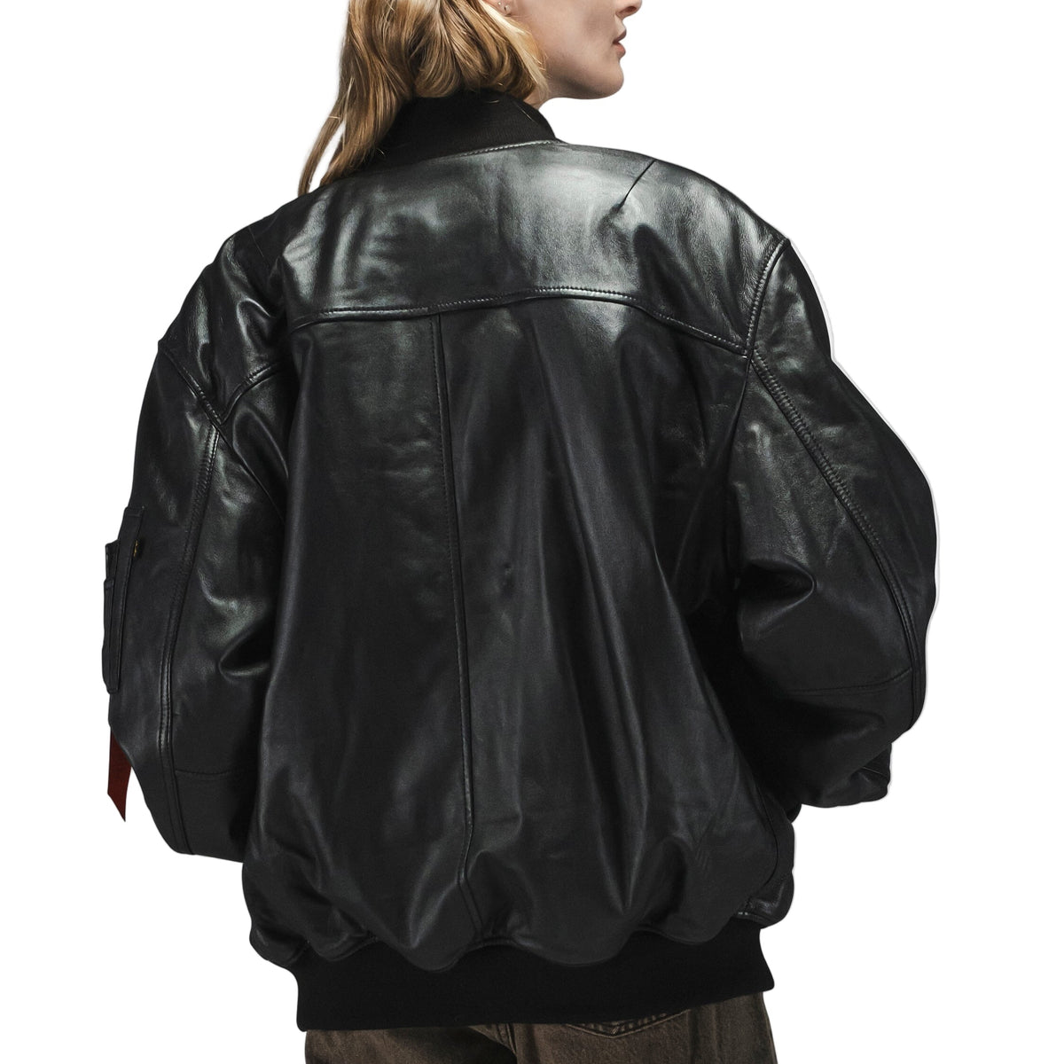 Alpha Industries Leather MA-1 Flight Jacket
