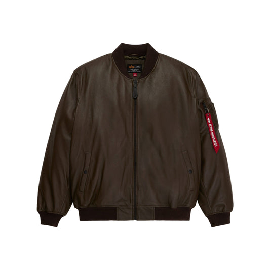 Alpha Industries Leather MA-1 Flight Jacket