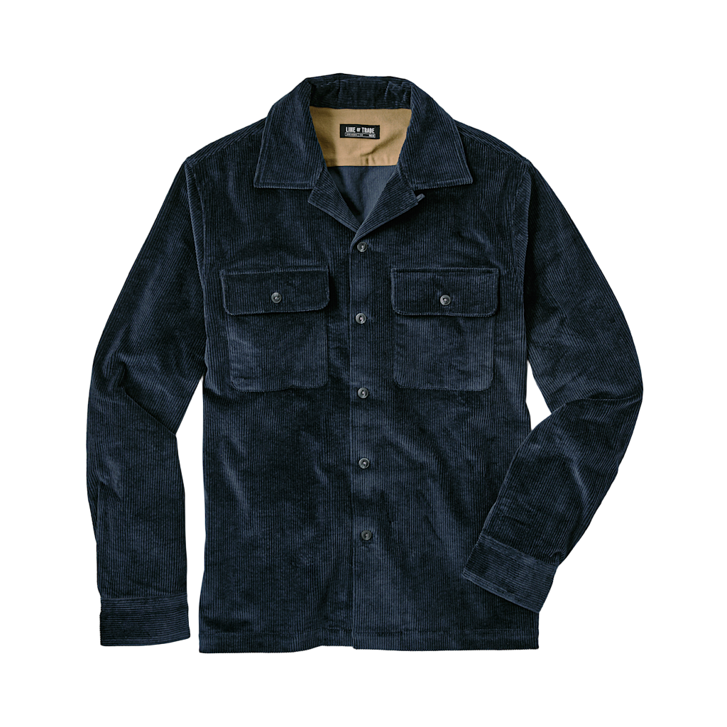 Line of Trade Corduroy Camp Overshirt Midnight