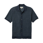 Line of Trade Jacquard Button Front Polo - Navy